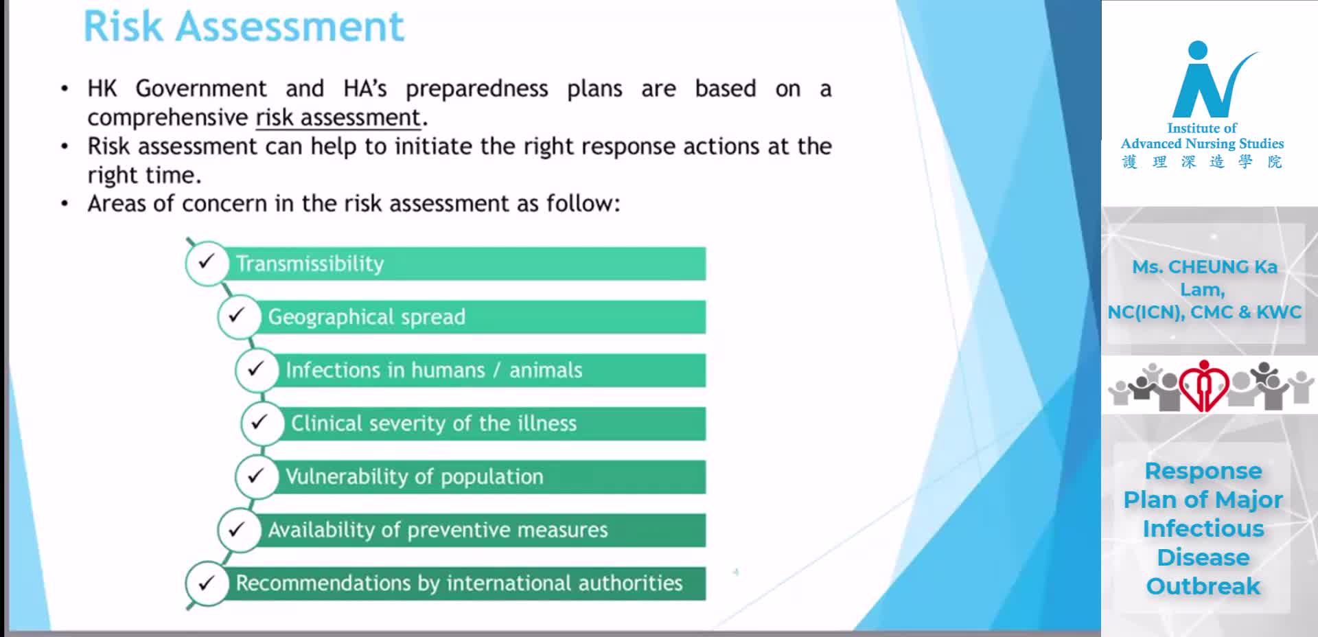 05 Response plan of major infectious disease outbreak _ Ms CHEUNG Ka Lam